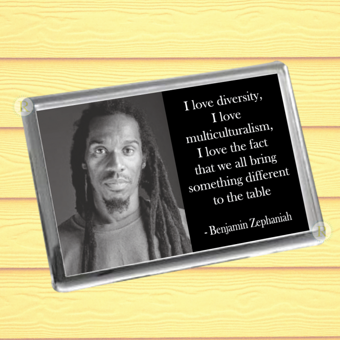 Benjamin Zephaniah Fridge Magnet B